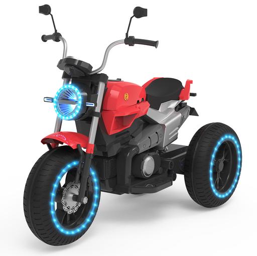 ELECTRIC RIDE ON MOTORCYCLE FOR KIDS - 6V BATTERY POWERED 3 WHEEL-RED