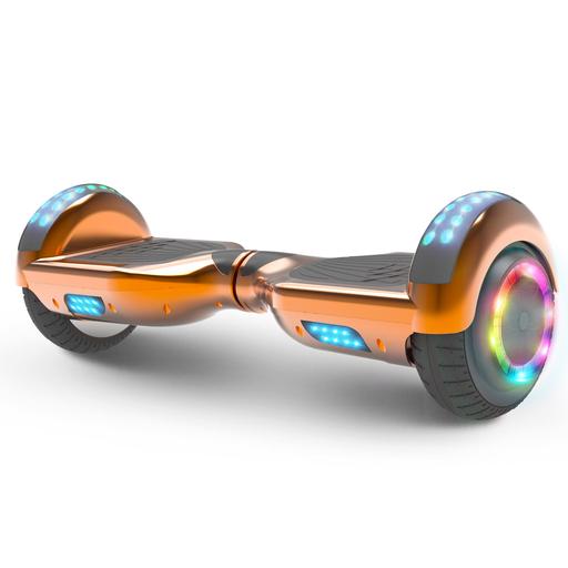 6.5'' Hoverboard  LED STAR FLASHING WHEELS Scooter -Chrome rosegold
